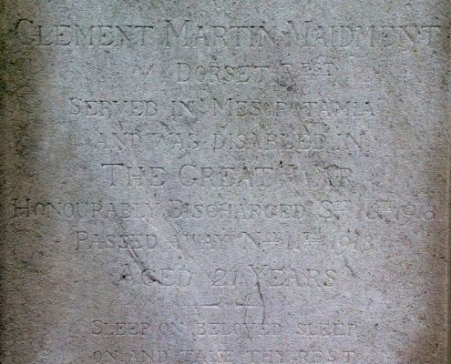 Clement Martin Maidment headstone 2