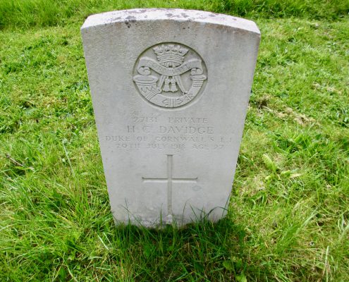 Herbert Charles Davidge headstone