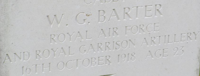 William George Barter headstone 2