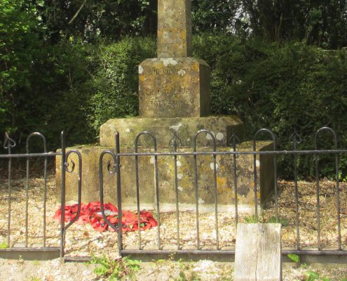 Alvediston War Memorial base