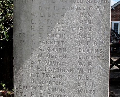 Those Who Served on Ebbesbourne Wake Memorial