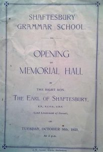 opening memorial hall