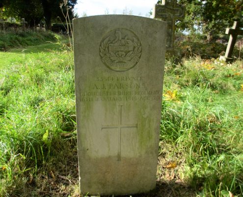 Arthur John Parsons headstone 1