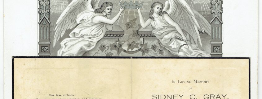 Sidney Gray memorial card