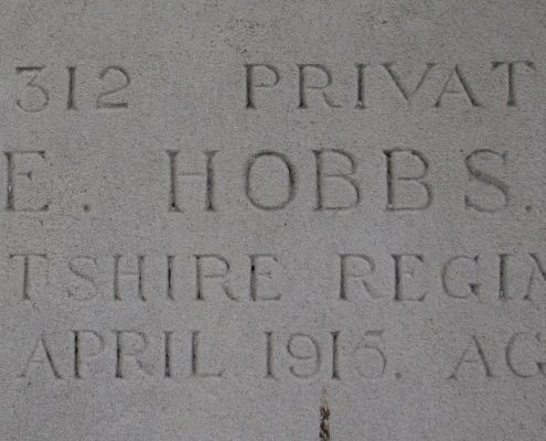 Edwin Hobbs headstone 2
