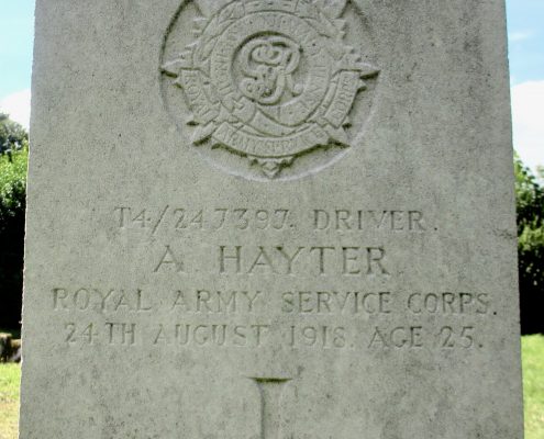 Albert Hayter headstone 1