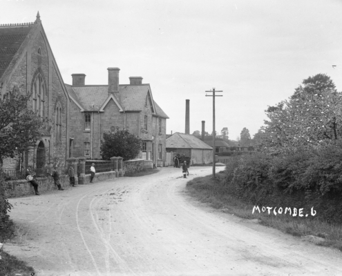 Motcombe Methodist Chapel and the Royal Oak Inn
