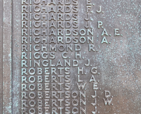 Cecil Herbert Riggs on the Portsmouth Naval Memorial