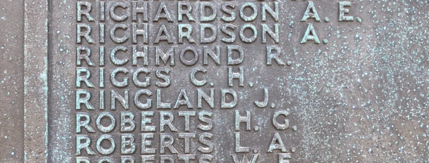 Cecil Herbert Riggs on the Portsmouth Naval Memorial